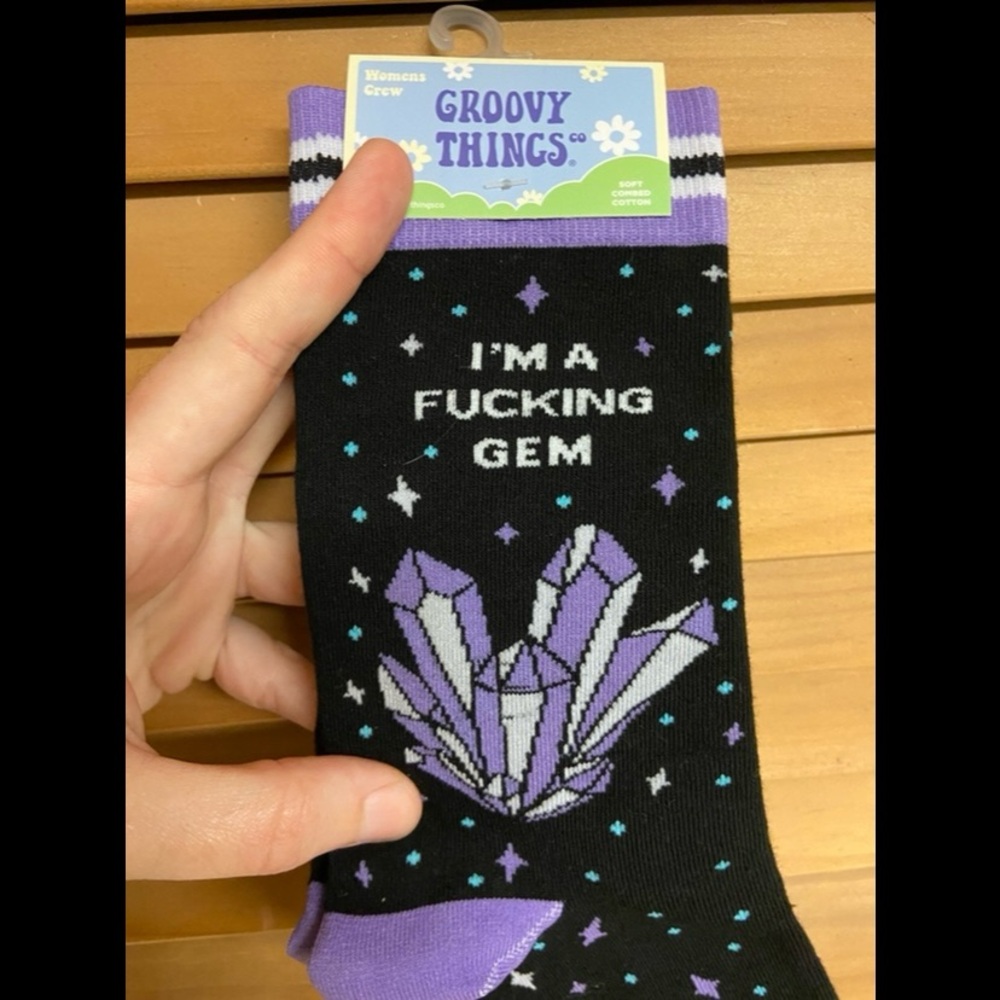 Cheeky Crystal Socks